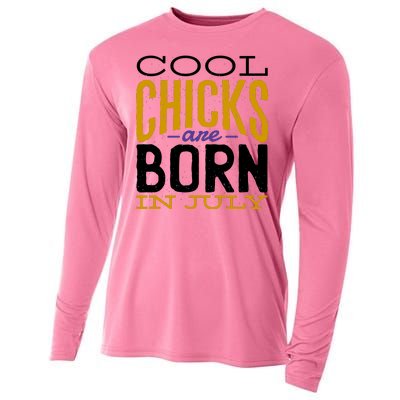 Cool Chicks Are Born In July Cooling Performance Long Sleeve Crew