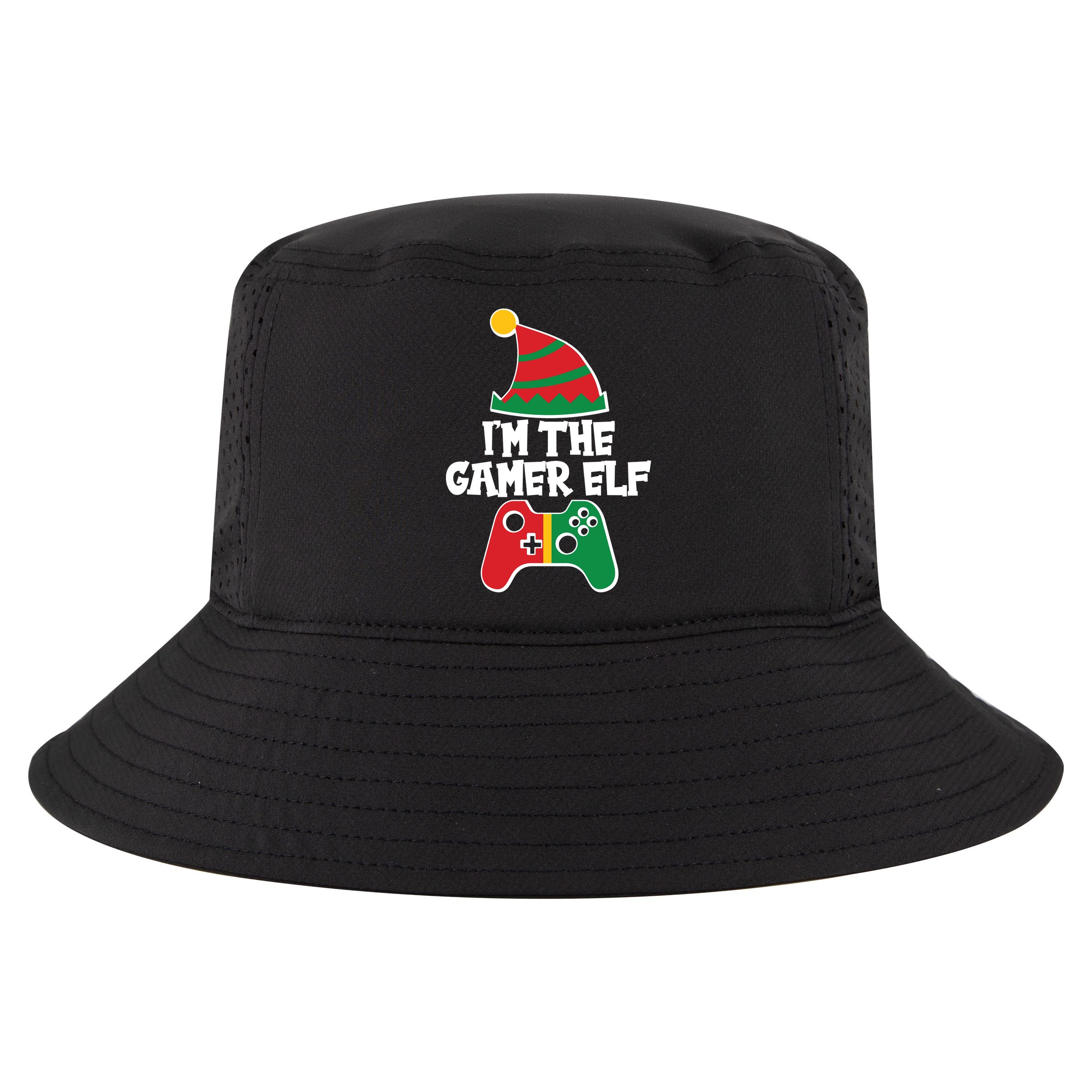 Cool Christmas I'm The Gamer Elf Cool Comfort Performance Bucket Hat