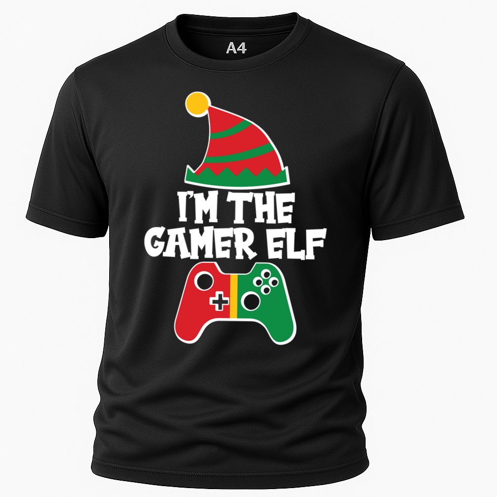 Cool Christmas I'm The Gamer Elf Cooling Performance Crew T-Shirt