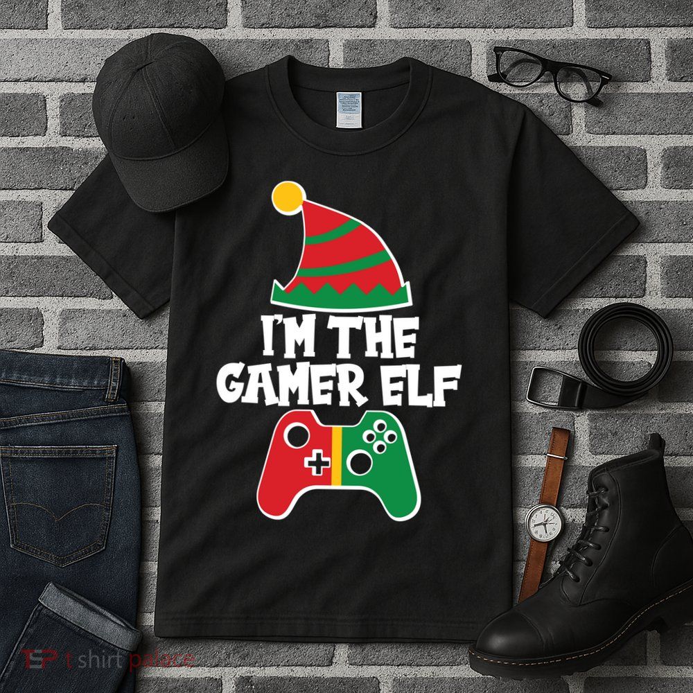 Cool Christmas I'm The Gamer Elf Tall T-Shirt