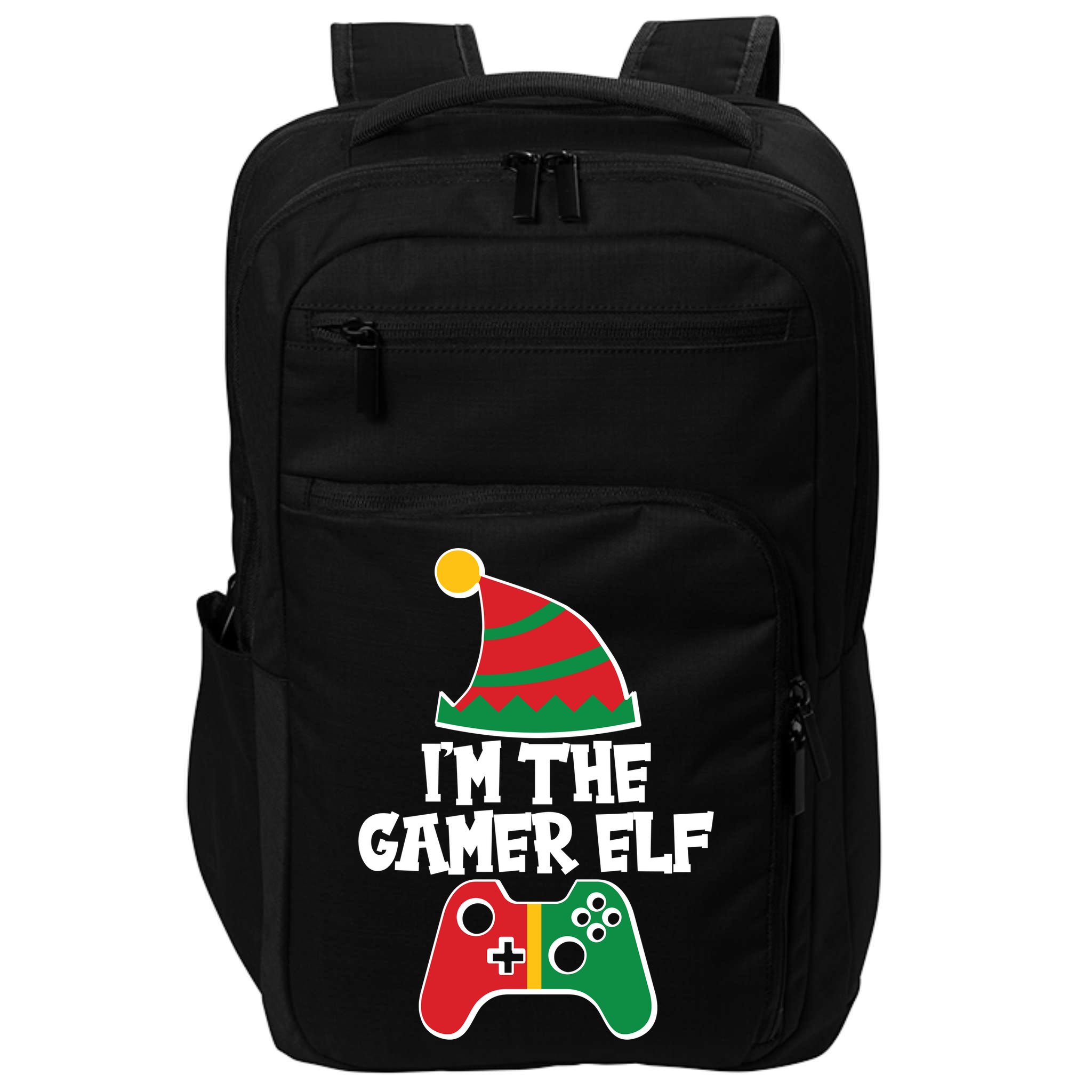 Cool Christmas I'm The Gamer Elf Impact Tech Backpack