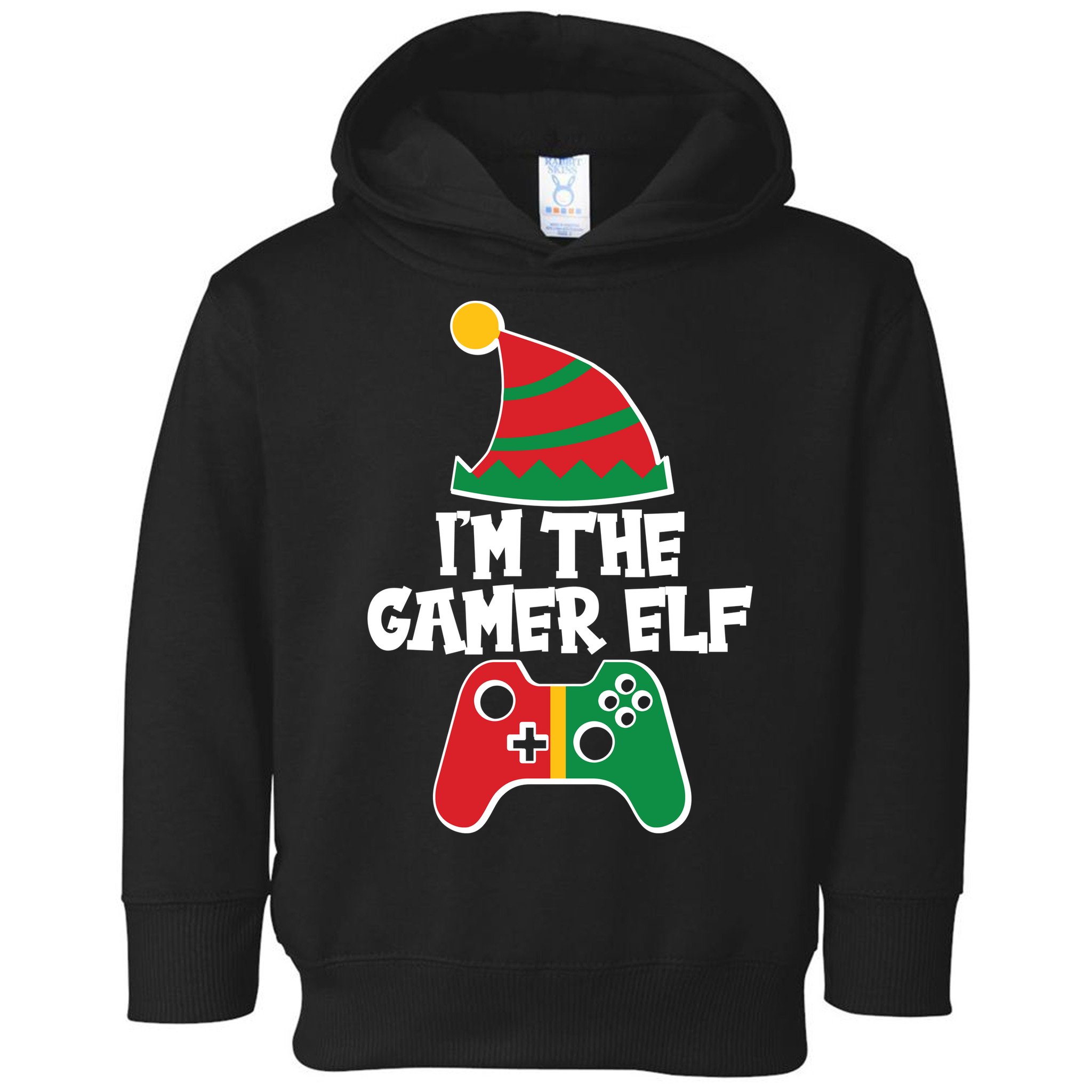 Cool Christmas I'm The Gamer Elf Toddler Hoodie