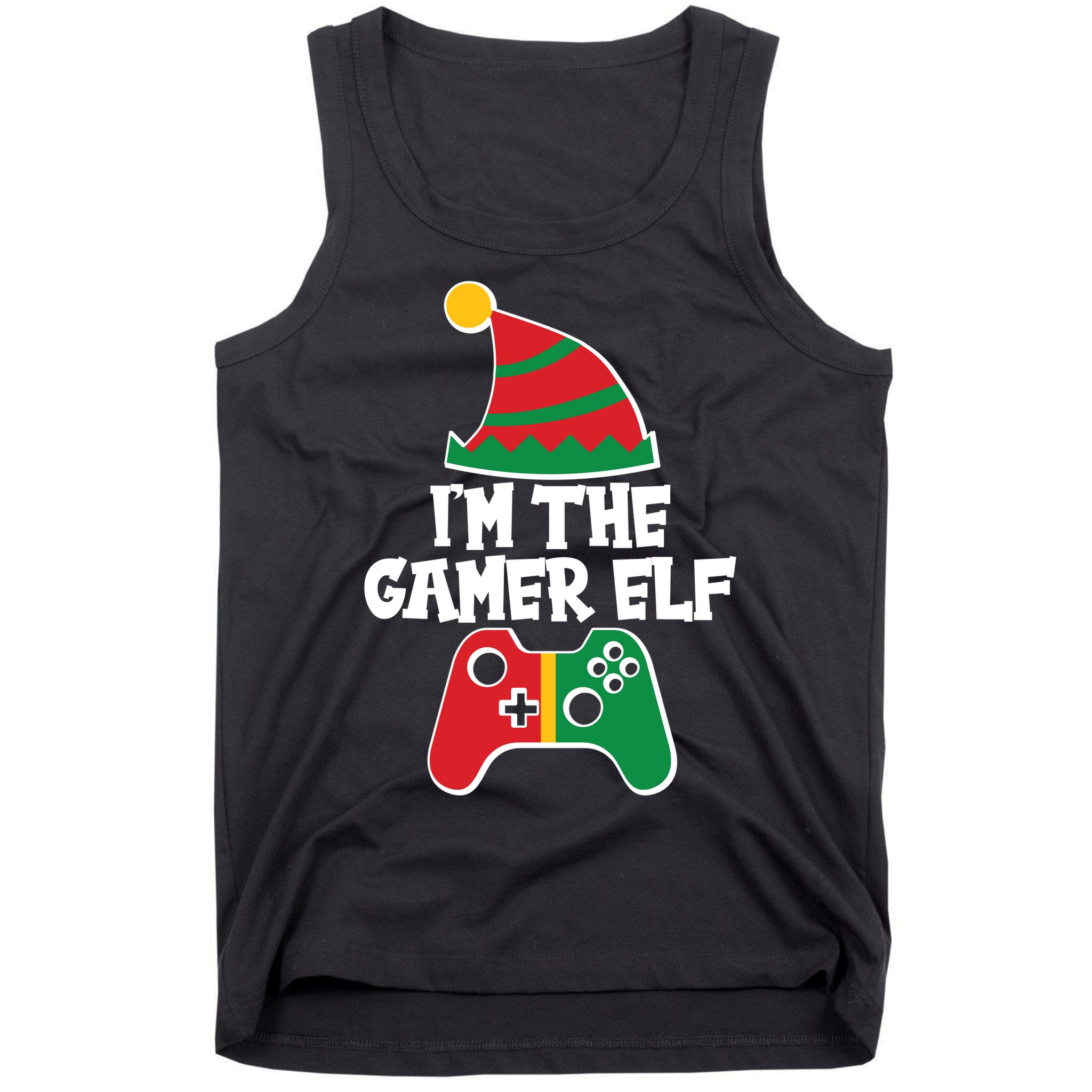 Cool Christmas I'm The Gamer Elf Tank Top