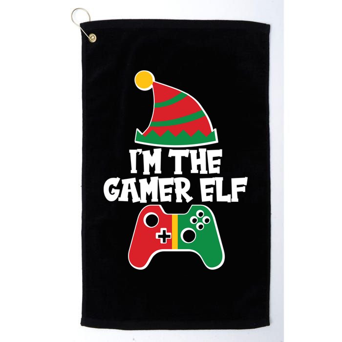 Cool Christmas I'm The Gamer Elf Golf Towel