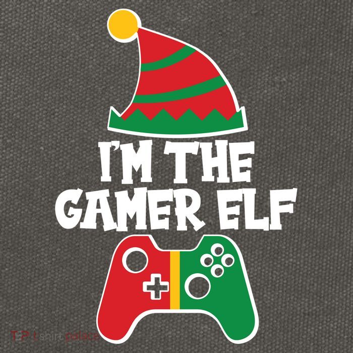 Cool Christmas I'm The Gamer Elf Cotton Canvas Backpack
