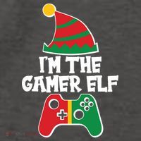 Cool Christmas I'm The Gamer Elf Vector Backpack