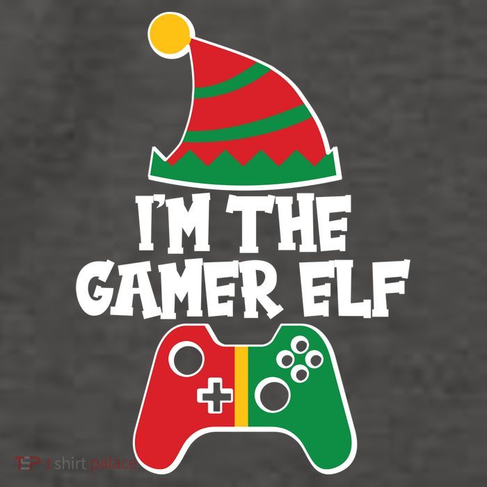 Cool Christmas I'm The Gamer Elf Vector Backpack