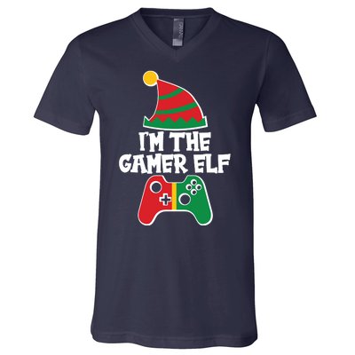 Cool Christmas I'm The Gamer Elf V-Neck T-Shirt