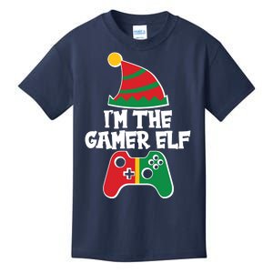 Cool Christmas I'm The Gamer Elf Kids T-Shirt