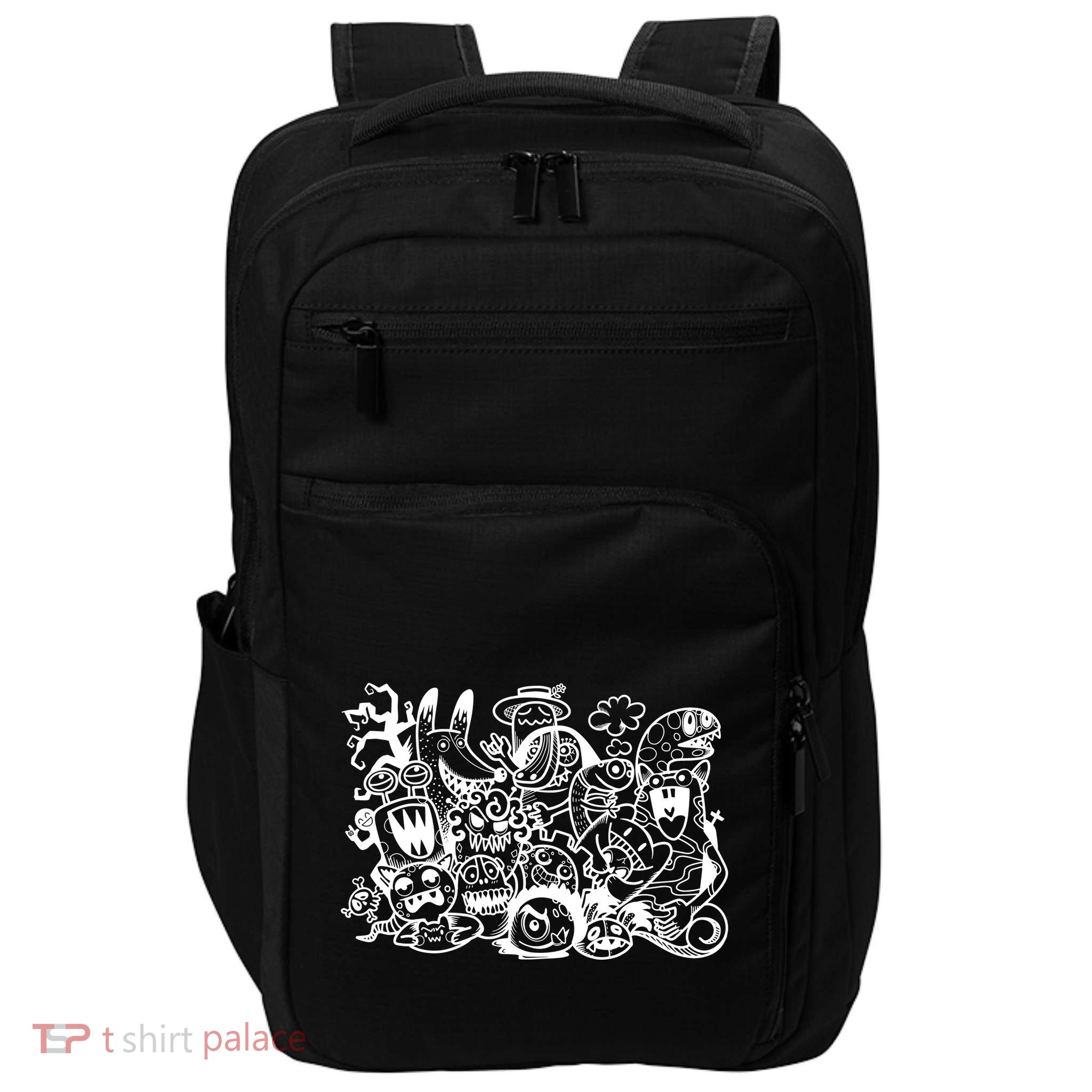 Cool Classic Cartoonish Character Group Impact Tech Backpack