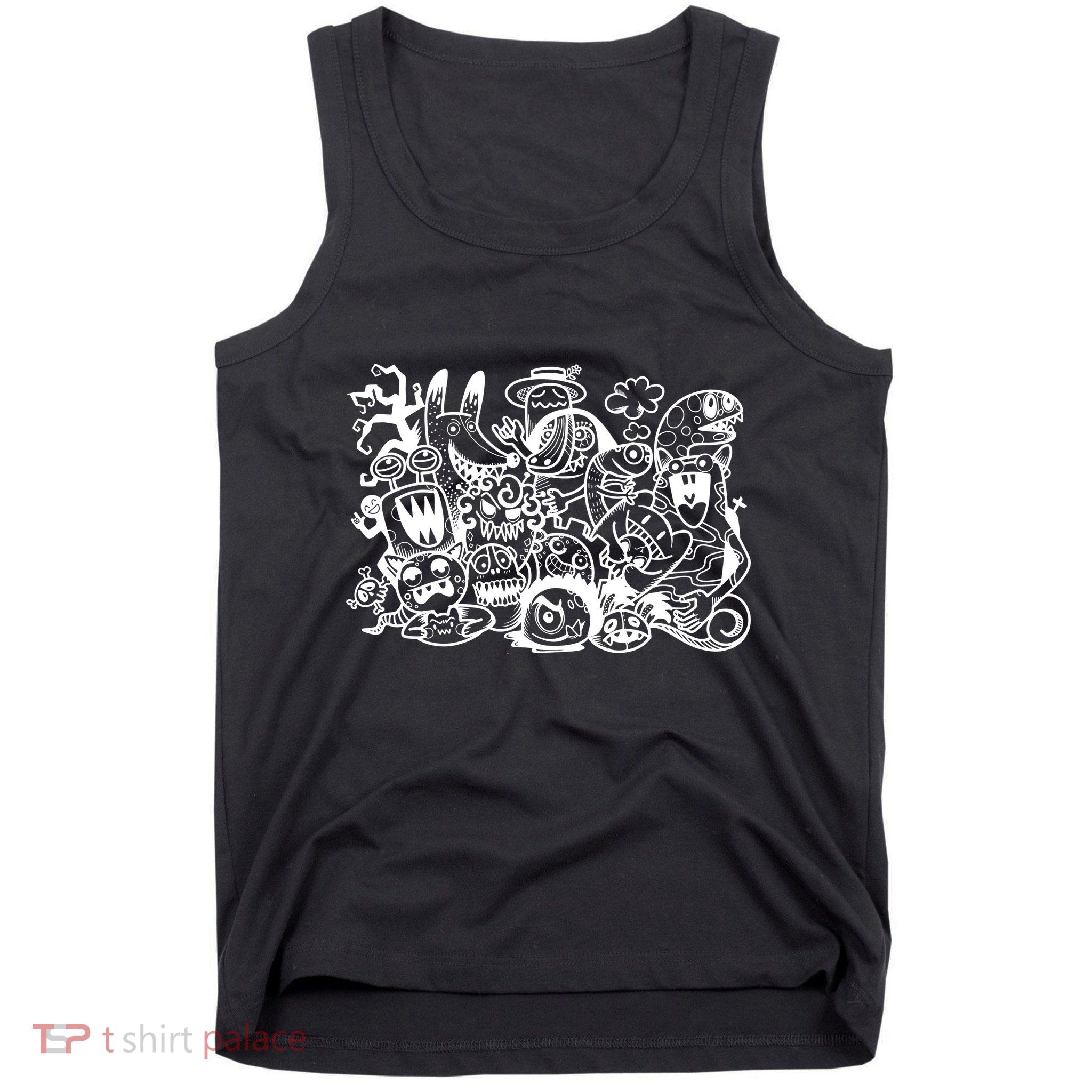Cool Classic Cartoonish Character Group Tank Top