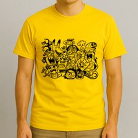 Cool Classic Cartoonish Character Group T-Shirt