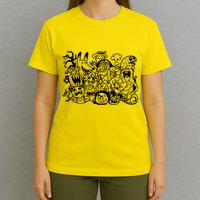 Cool Classic Cartoonish Character Group T-Shirt
