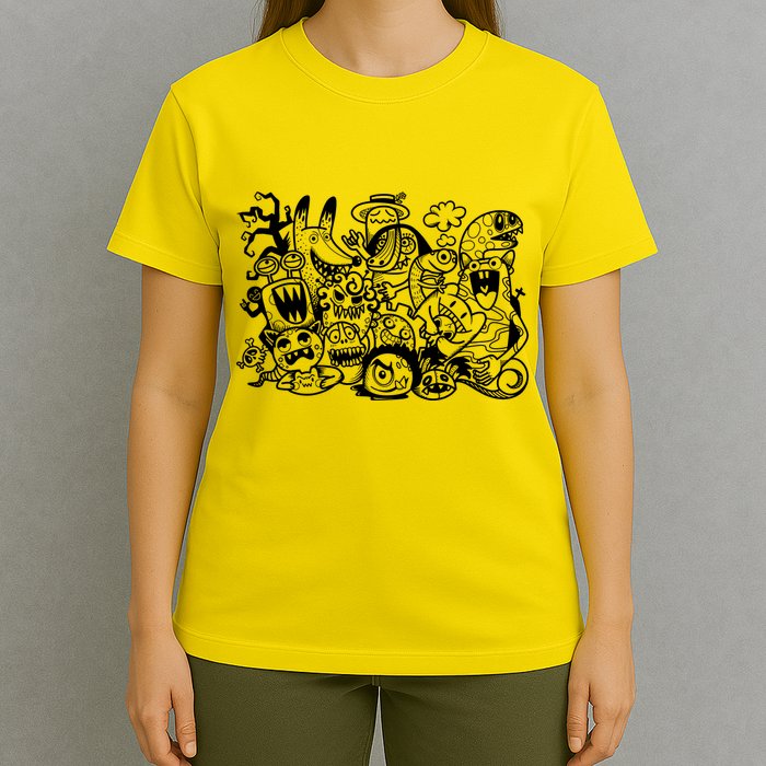 Cool Classic Cartoonish Character Group T-Shirt