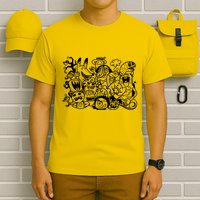 Cool Classic Cartoonish Character Group T-Shirt