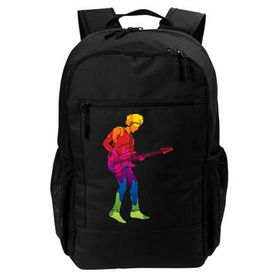 Cool Colorful Music Guitar Guy Backpack