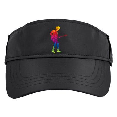 Cool Colorful Music Guitar Guy Adult Drive Performance Visor