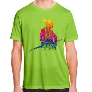 Cool Colorful Samurai Katana Adult ChromaSoft Performance T-Shirt