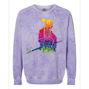 Cool Colorful Samurai Katana Colorblast Crewneck Sweatshirt