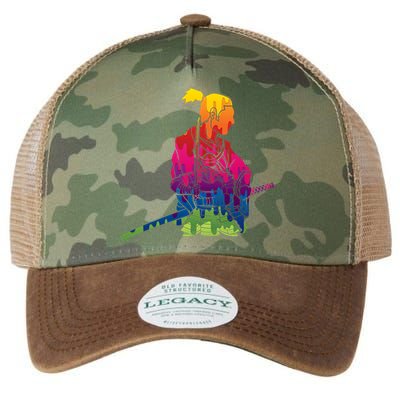 Cool Colorful Samurai Katana Legacy Tie Dye Trucker Hat