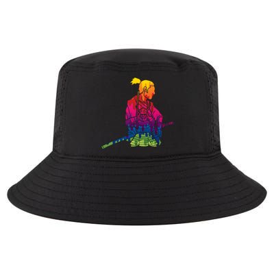 Cool Colorful Samurai Katana Cool Comfort Performance Bucket Hat