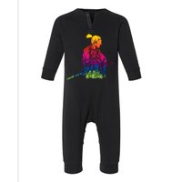 Cool Colorful Samurai Katana Infant Fleece One Piece