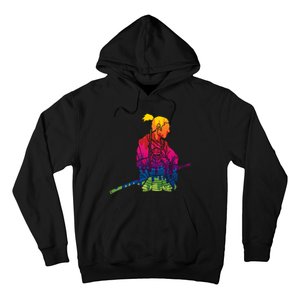 Cool Colorful Samurai Katana Hoodie