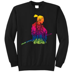 Cool Colorful Samurai Katana Sweatshirt