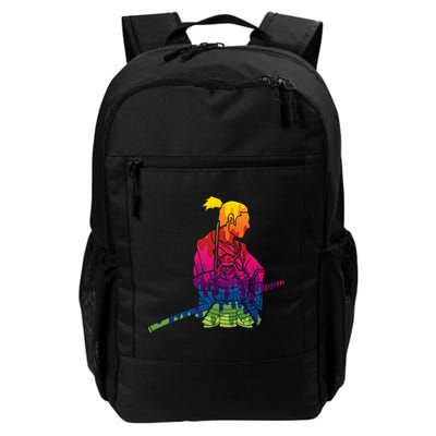 Cool Colorful Samurai Katana Backpack