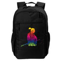 Cool Colorful Samurai Katana Backpack