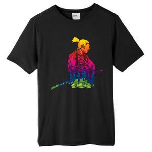 Cool Colorful Samurai Katana Tall Fusion ChromaSoft Performance T-Shirt