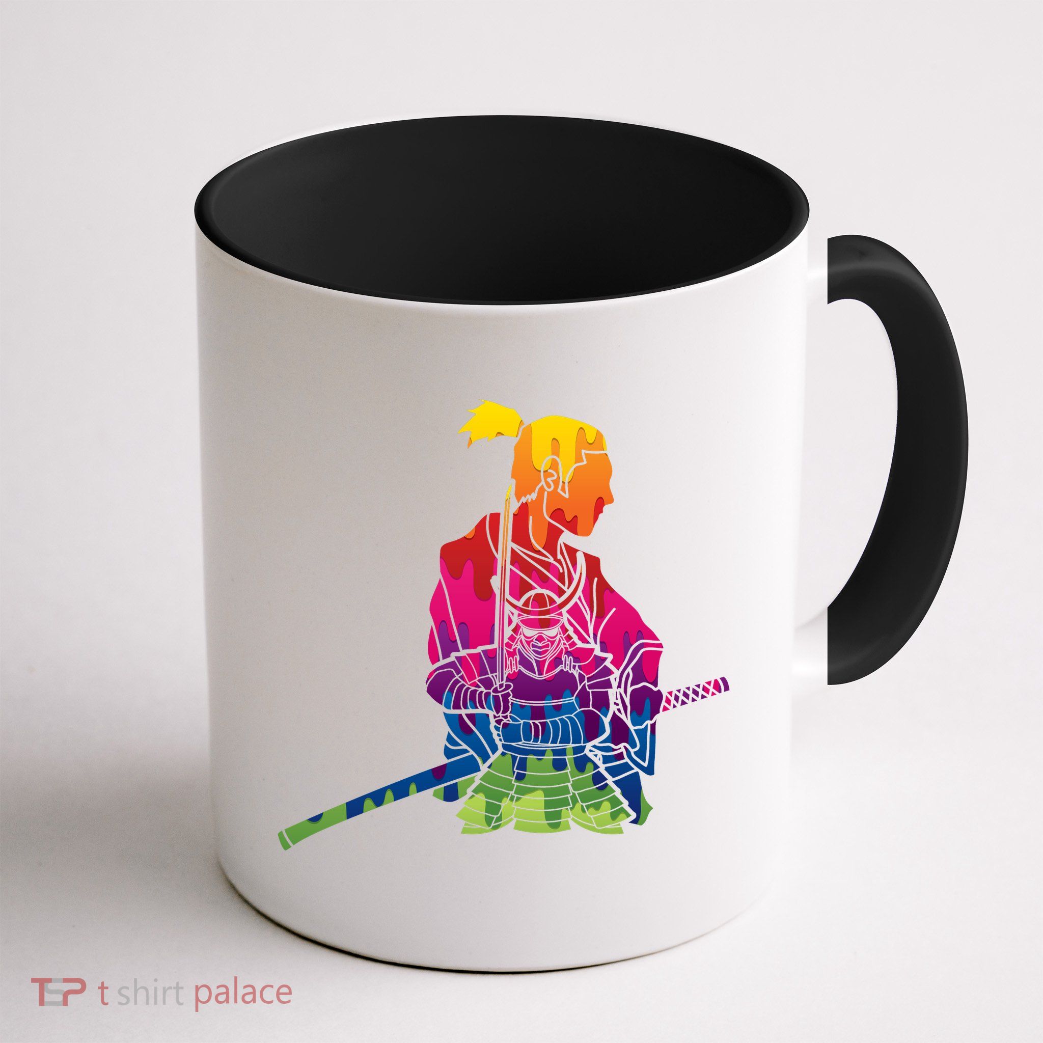 Cool Colorful Samurai Katana Mug
