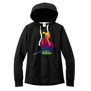 Cool Colorful Samurai Katana Women's Fleece Hoodie