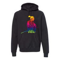 Cool Colorful Samurai Katana Premium Hoodie