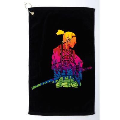 Cool Colorful Samurai Katana Golf Towel