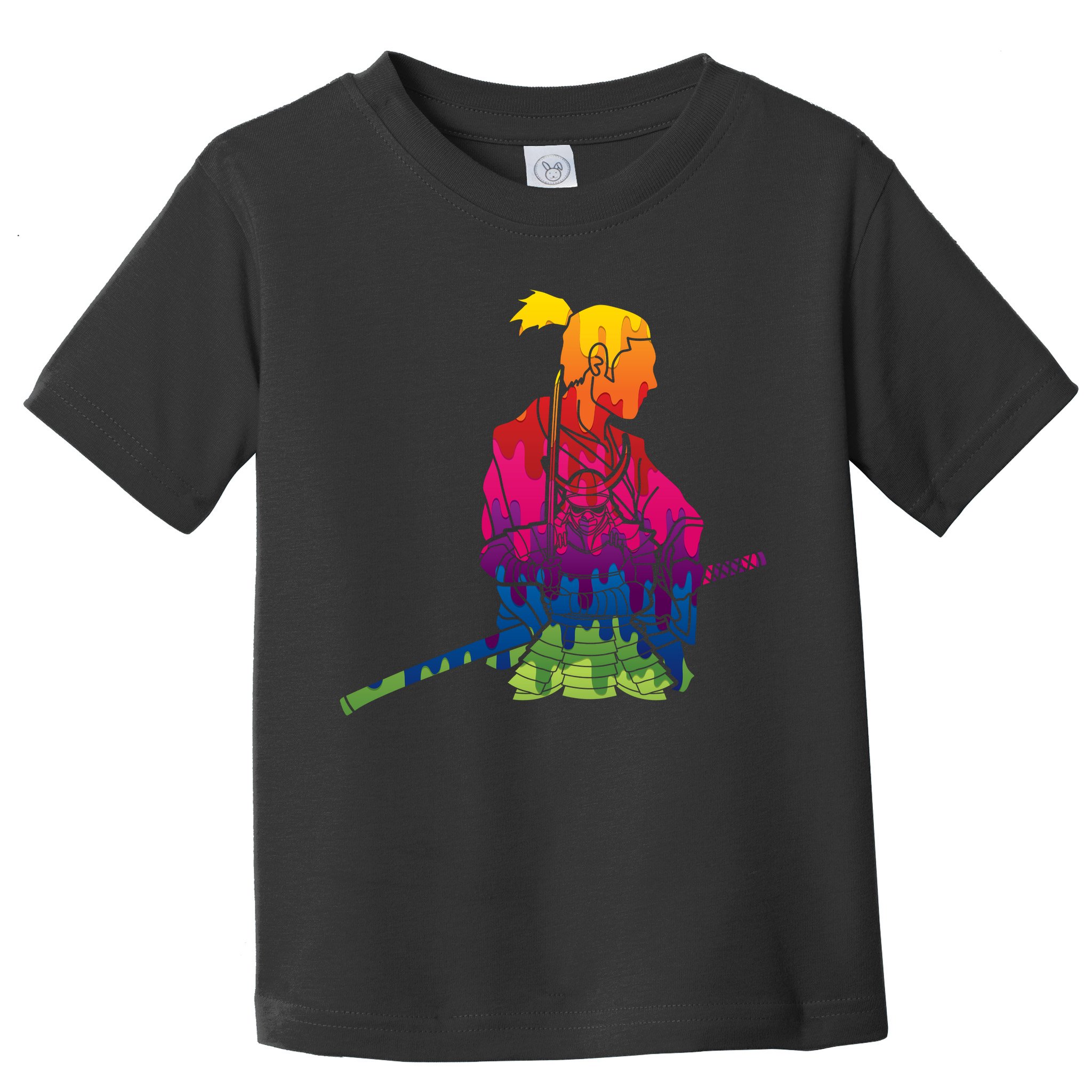 Cool Colorful Samurai Katana Toddler T-Shirt