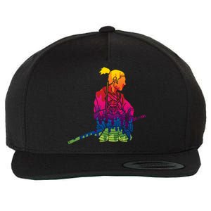 Cool Colorful Samurai Katana Wool Snapback Cap