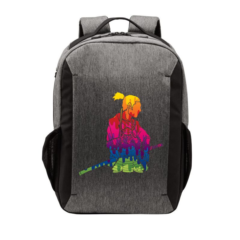 Cool Colorful Samurai Katana Vector Backpack