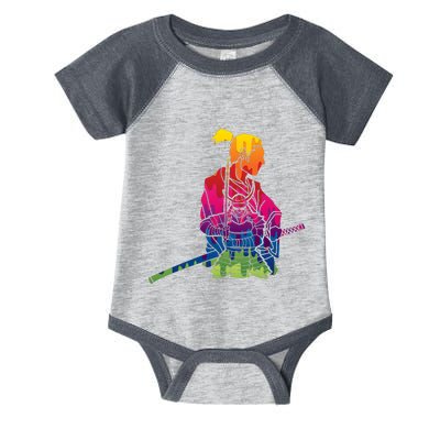 Cool Colorful Samurai Katana Infant Baby Jersey Bodysuit