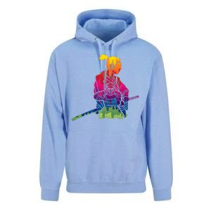 Cool Colorful Samurai Katana Unisex Surf Hoodie