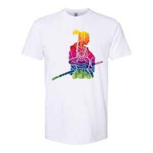 Cool Colorful Samurai Katana Softstyle CVC T-Shirt