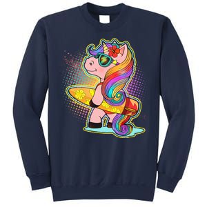 Cool Cute Surfer Unicorn Sweatshirt