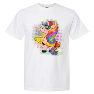 Cool Cute Surfer Unicorn Garment-Dyed Heavyweight T-Shirt