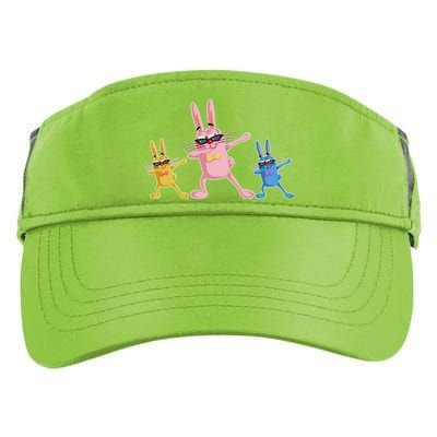 Cool Dabbing Easter Bunnies Adult Drive Performance Visor