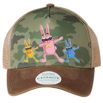 Cool Dabbing Easter Bunnies Legacy Tie Dye Trucker Hat