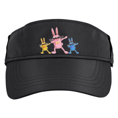 Cool Dabbing Easter Bunnies Adult Drive Performance Visor