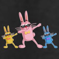 Cool Dabbing Easter Bunnies Adult Drive Performance Visor
