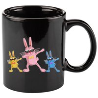 Cool Dabbing Easter Bunnies 11oz C Handle Ceramic Mug