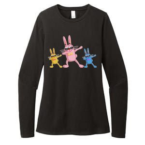 Cool Dabbing Easter Bunnies Womens CVC Long Sleeve Shirt