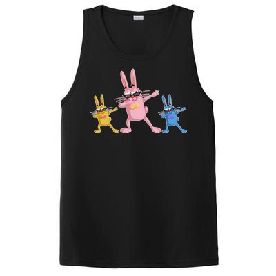 Cool Dabbing Easter Bunnies PosiCharge Competitor Tank